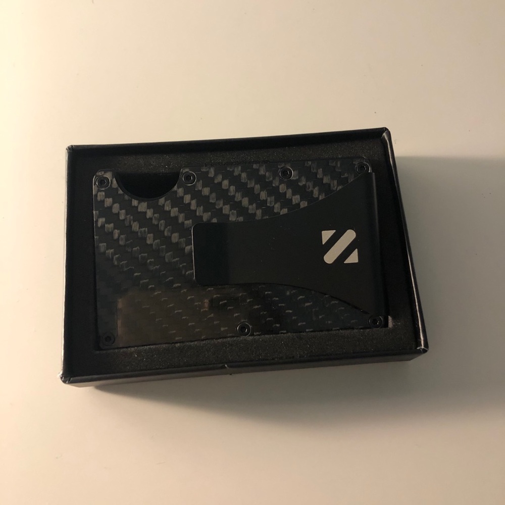 RFID Carbon Fiber Wallet Minimalist Aluminum